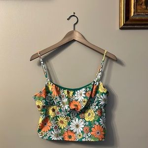 Altar’d State Green Floral Top - Large